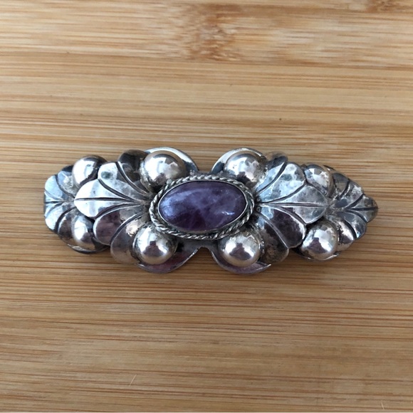 $78 Vintage Old Mexico Brooch Marked Silver Mexico - Picture 2 of 5